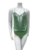 Flora Nikrooz Q80843 Forest Green Showstopper Lace Teddy Myselflingerie.com