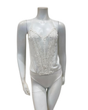 Flora Nikrooz Q80843 Ivory Showstopper Lace Teddy Myselflingerie.com