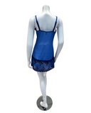 Wacoal 814191 Beaucoup Blue/Bellwether Embrace Lace Chemise Myselflingerie.com