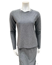 Jackie O' BG-CH Charcoal Heather 2 Piece Activewear Top & Skirt Set Myselflingerie.com