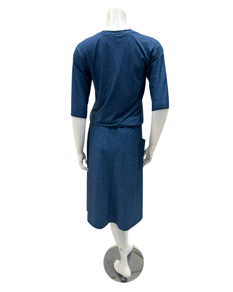 S24-D-CUS Denim Teen 2 Piece Swim Set