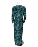 Plush PM N5079-24A Atlantic Green Camo Design Cotton Button Down Nightgown Myselflingerie.com