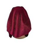 Triple Up BULBG Solid Burgundy Velvet Unlined Pre-Tied Bandanna Myselflingerie.com