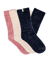 1123776 Cream/Pink Jade/Mariner Leda Sparkle 3 Pack Socks Gift Set