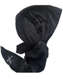 Valeri Black Terry Pre-Tied Bandanna with Full Grip Myselflingerie.com