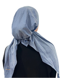 Valeri Light Blue Shimmer Pre-Tied Bandanna with Full Grip