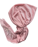 Valeri Pink Shimmer Pre-Tied Bandanna with Full Grip Myselflingerie.com