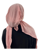 Valeri Pink Shimmer Pre-Tied Bandanna with Full Grip Myselflingerie.com