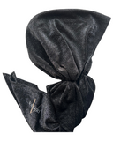 Valeri Black Shimmer Pre-Tied Bandanna with Full Grip Myselflingerie.com