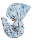 Valeri Tessa Blue Crinkle Pre-Tied Bandanna with Full Grip Myselflingerie.com