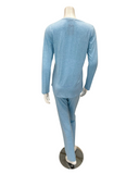 Furstenberg 54343271 Blue Melange Modal Pajamas Set Myselflingerie.com