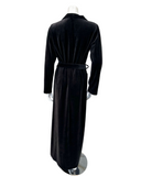 Furstenberg 51525373LI Black Velour Zippered Morning Robe Myselflingerie.com