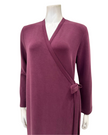 Verdiani 8210 Plum Scuba Morning Wrap Robe Myselflingerie.com