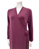 Verdiani 8210 Plum Scuba Morning Wrap Robe Myselflingerie.com