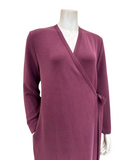 Verdiani 8210 Plum Scuba Morning Wrap Robe Myselflingerie.com