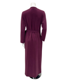 Verdiani 8210 Plum Scuba Morning Wrap Robe Myselflingerie.com