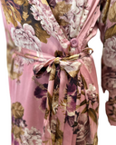 Velvet AL958 Satin Mauve Print Wrap Morning Robe Myselflingerie.com