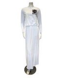 Chicolli N5096-25B White Boho Cotton Nursing Nightgown Myselflingerie.com