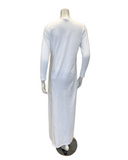 Chicolli N5096-25B White Boho Cotton Nursing Nightgown Myselflingerie.com