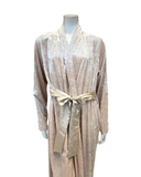 Pen-ky 29931D3 Cream Crushed Velvet Morning Robe Wrap Myselflingerie.com