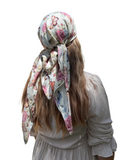 Scarf Bar SB Antique Butterfly Square Scarf with Invisible Grip Myselflingerie.com