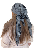 Scarf Bar Houndstooth Floral Square Scarf with Invisible Grip Myselflingerie.com