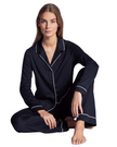 Calida 43629 Navy Button Down Night Lovers 100% Cotton Pajamas Myselflingerie.com