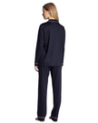 Calida 43629 Navy Button Down Night Lovers 100% Cotton Pajamas Myselflingerie.com