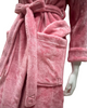 VelvetVibe AL300PK Pink Furry Morning Robe & Eye Mask Myselflingerie.com