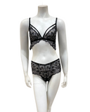 Cosabella PARAD1301 + 0771 Black/Gold Paradiso Bralette Set Myselflingerie.com