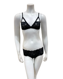 Cosabella NEVER1302+07ZL Black Naughty Bralette & Panty Set Myselflingerie.com