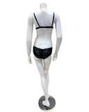 Cosabella NEVER1302+07ZL Black Naughty Bralette & Panty Set Myselflingerie.com