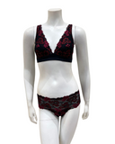 Cosabella SAVON1302+0723 Savona Black/Fragolino Bralette Set Myselflingerie.com