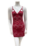 Cosabella NEVER9501 Sindoor Red Naughtie Chemise & G String Set Myselflingerie.com