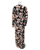 Furstenberg 24300676LI Black Floral Paradise Print Button Down Modal Nightgown Myselflingerie.com