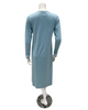 Iora Lingerie 24411 Powder Blue Lace V Neck Cotton Blend Nightshirt Myselflingerie.com