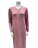 Iora Lingerie 24417C Dusty Rose Lace V Neck Pull On Modal Nightgown Myselflingerie.com