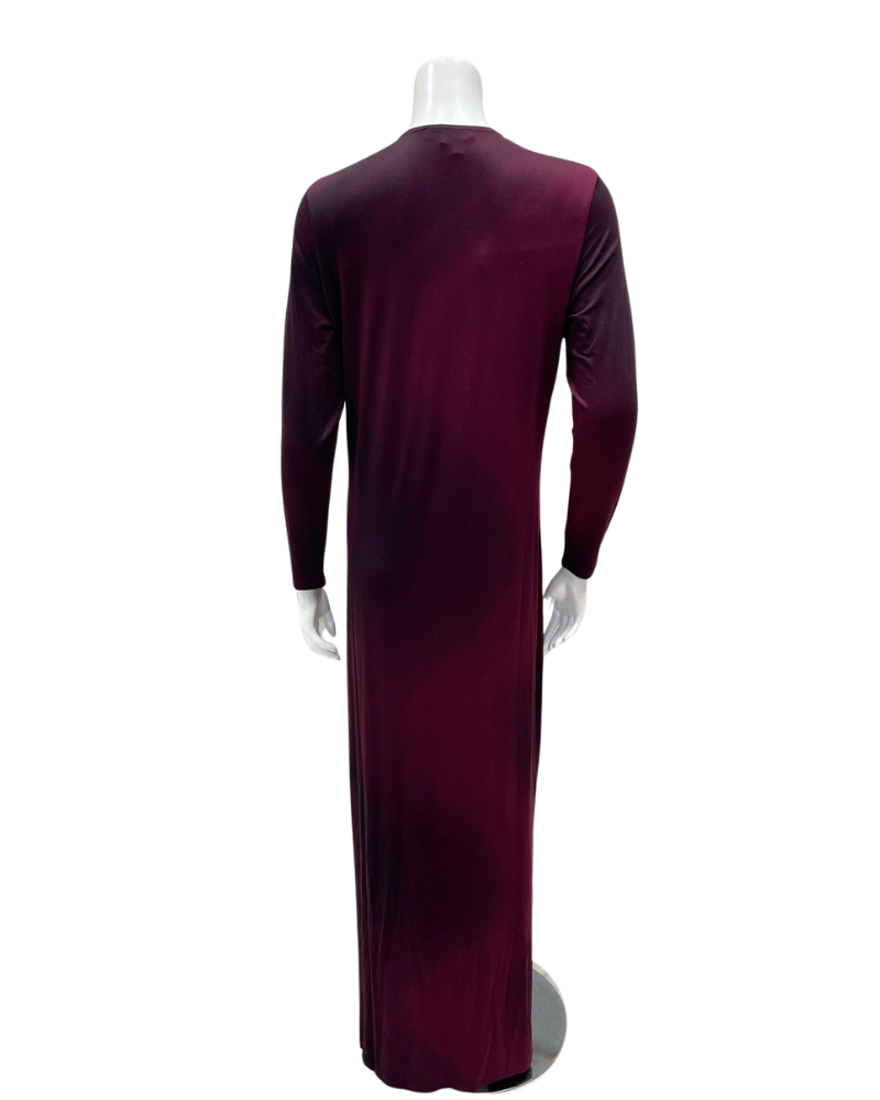 Lunderbeck N5090-25 Berry Hazy Button Down Modal Nightgown Myselflingerie.com