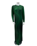 Lunderbeck N5090-25 Hunter Green Hazy Button Down Modal Nightgown Myselflingerie.com