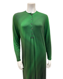 Lunderbeck N5090-25 Hunter Green Hazy Button Down Modal Nightgown Myselflingerie.com