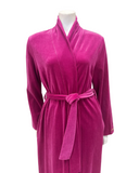 Furstenberg 51525173LI Fuchsia Cotton Velour Morning Wrap Robe Myselflingerie.com