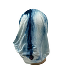 C. Bird CB84 Light Blue Tie Dye Cotton Beanie Snood Myselflingerie.com