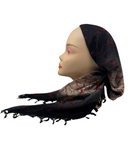 Scarfeena Black/Red Dappled Pre-Tied Bandanna