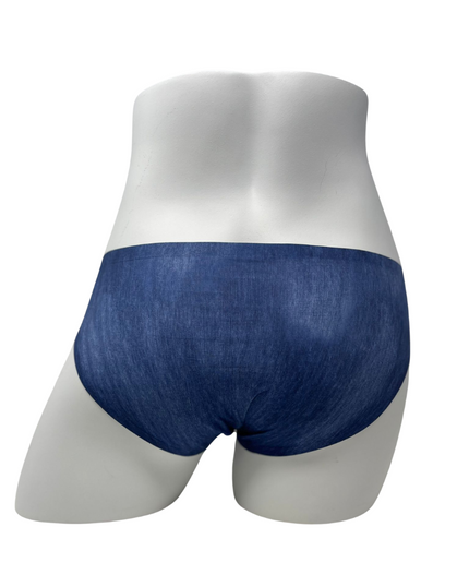 Chantelle 11D3 Blue Denim Print One Size Fits All Bikini Myselflingerie.com