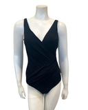 Gottex LL178 Black Lattice Square Neck Swimsuit Myselflingerie.com