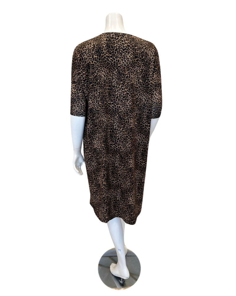 Jackie O' SWMDRS-LPD-S25 Leopard Swim Cover Up Dress Myselflingerie.com