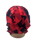 Triple Up BS N Red/Black Geo Pre-Tied Swim Bandanna Myselflingerie.com