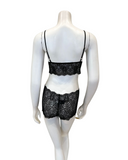 Oh! Zuza M4350 Barlette Black Lace Sheer Bralette & Panty Set Myselflingerie.com