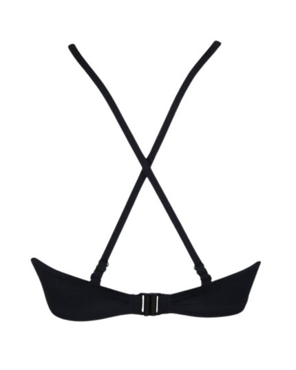 Pour Moi 13600 Black Space High Neck Underwire Swim Bikini Top Myselflingerie.com