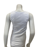 Cotton Touch 500 White Cotton Sleeveless Wide Straps Undershirt Myselflingerie.com